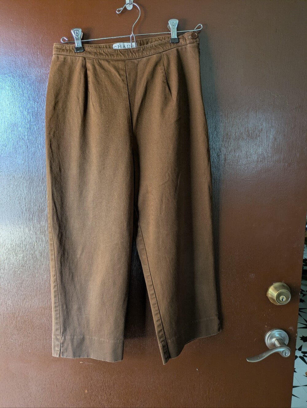 Chaus Brown Women's Capri Chinos Size 8